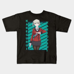 Kirari Momobami Kakegurui Kakegurui Twin Color Stripe Kids T-Shirt